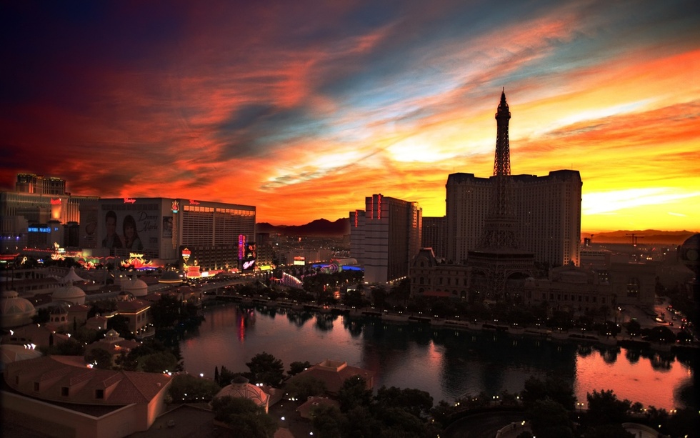 Strip sunrise