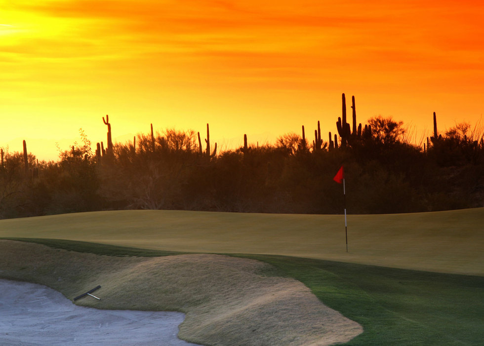 Sandtrap sunset