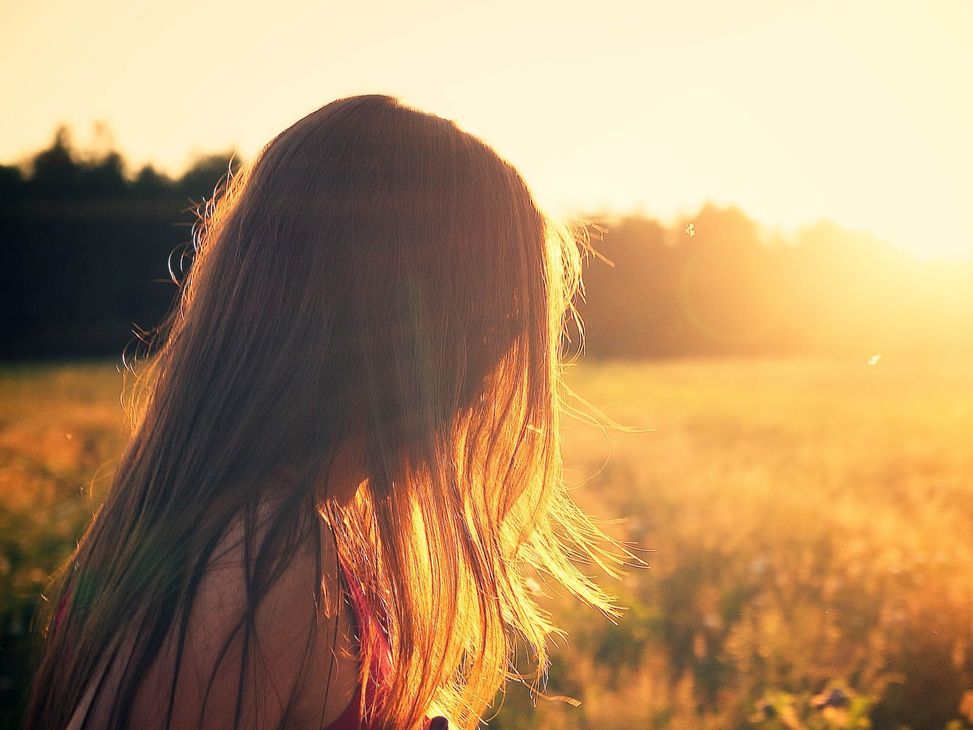 Girl in field