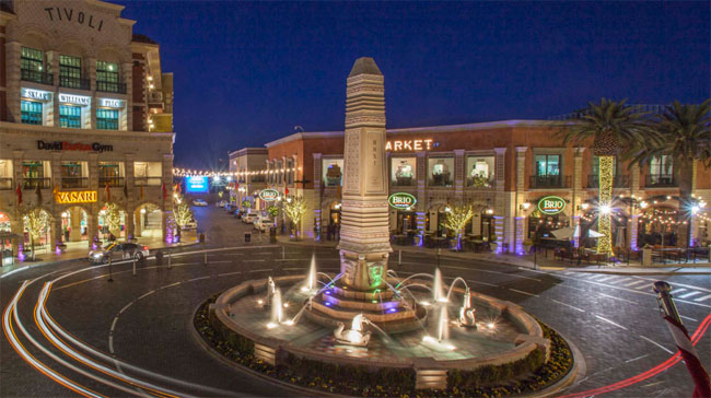 Tivoli Village at Night