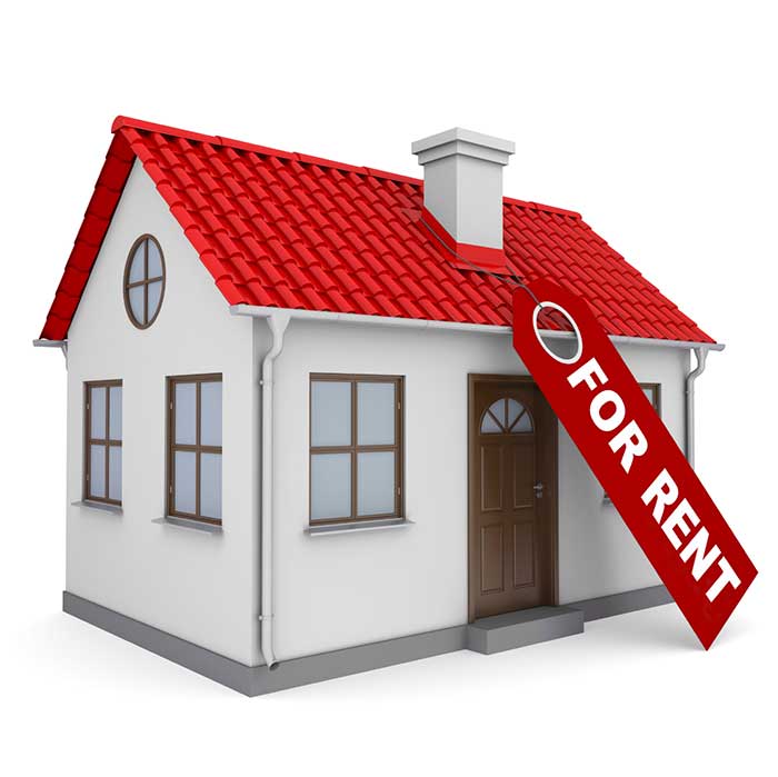 Home for rent graphic