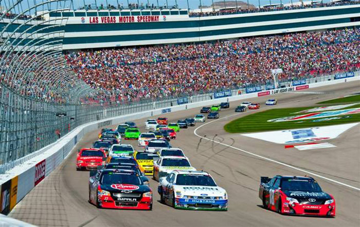 Nascar at the las vegas motor speedway